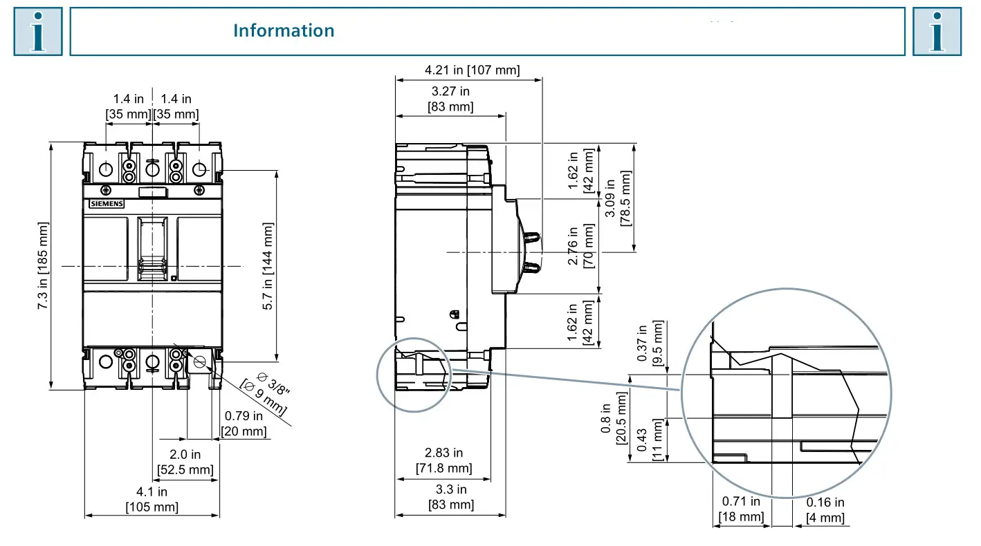 SIEMENS 3VA5210-1BB31 Molded Case Switch Circuit Breaker - Information 4