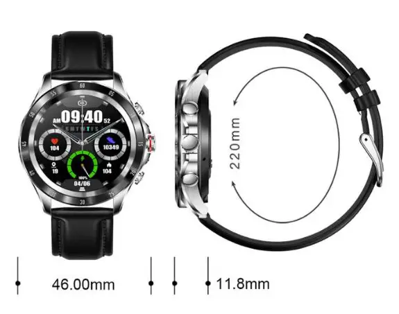 DAS 4 SQ22 Silver Dial Smartwatch - fig