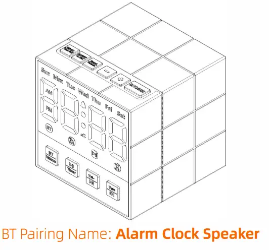 AUVON LLR088 Alarm Clock Speaker - buttons11