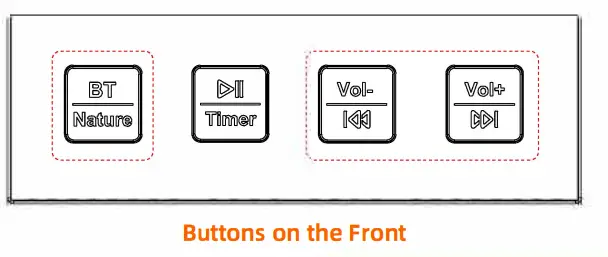 AUVON LLR088 Alarm Clock Speaker - buttons12