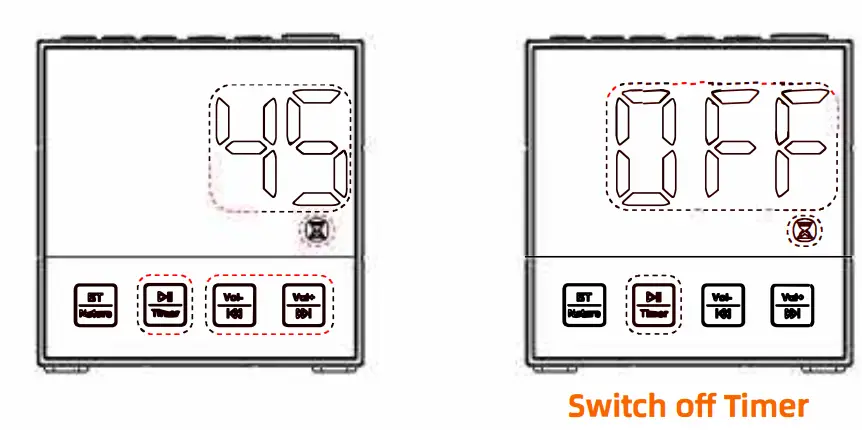 AUVON LLR088 Alarm Clock Speaker - buttons14
