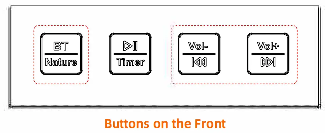 AUVON LLR088 Alarm Clock Speaker - buttons22