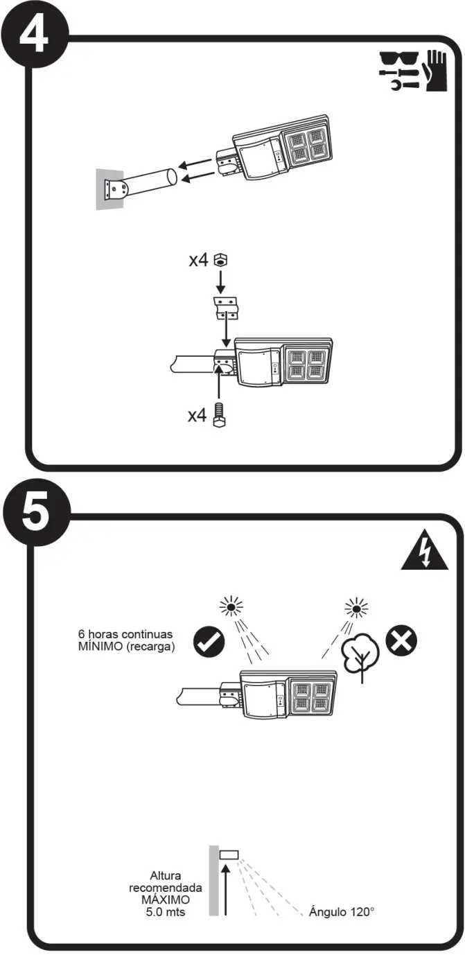tecnolite 40SOLLED131VCD65N Solar Lamp Light - fig 3