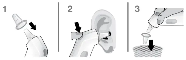 BRAUN IRT3515 ThermoScan 4 Ear Thermometer - Hygienic