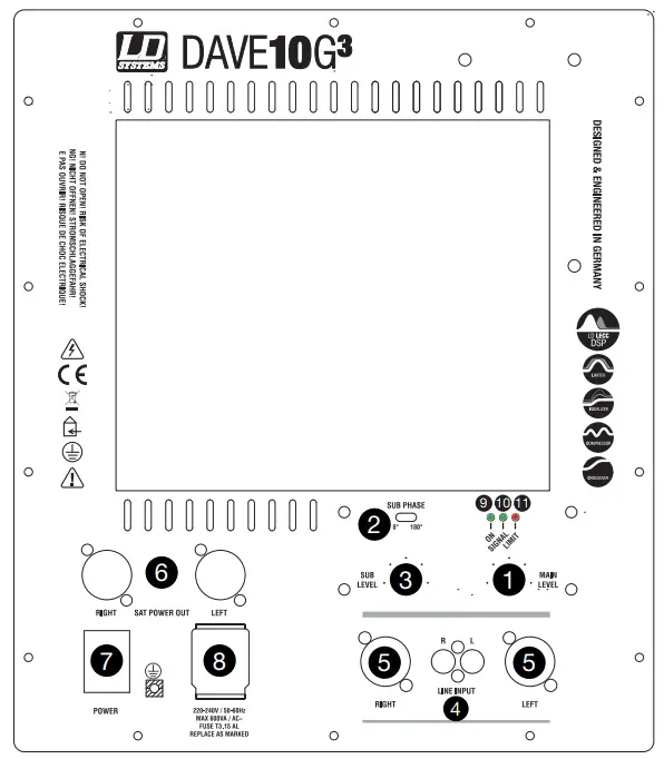 Back Panel Lddave10g³