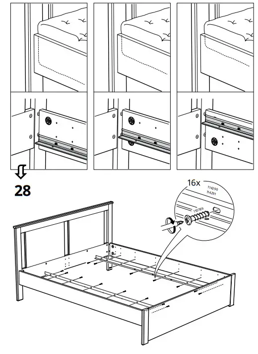 IKEA SONGESAND Bed Frame - fig 20