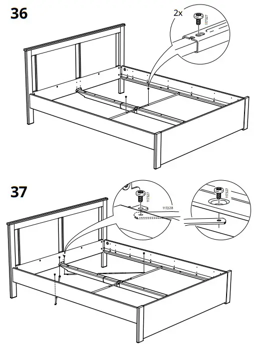 IKEA SONGESAND Bed Frame - fig 25