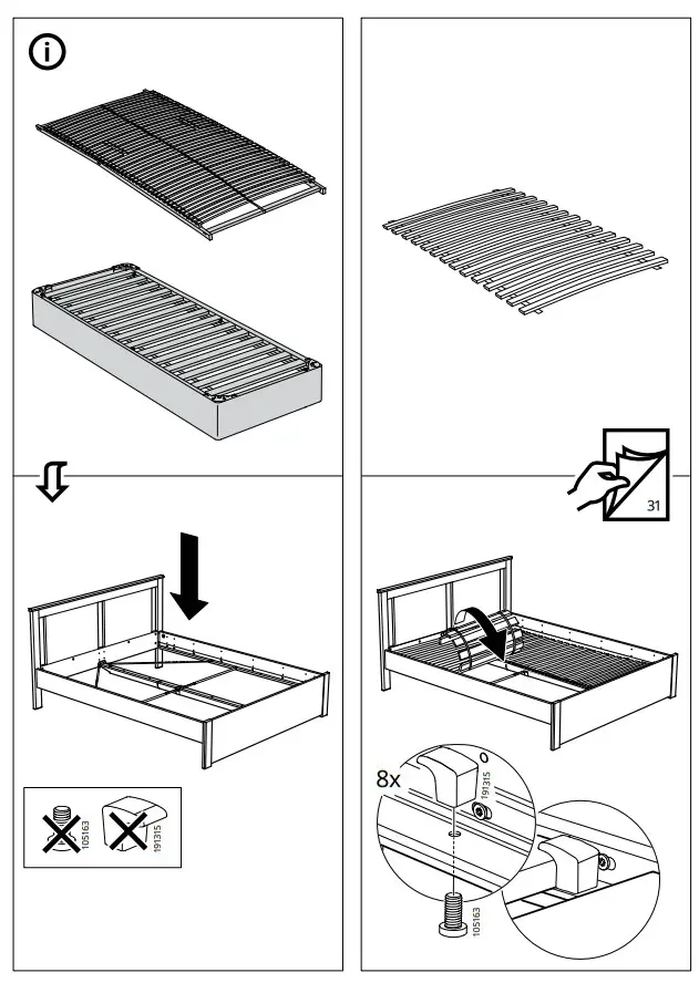 IKEA SONGESAND Bed Frame - fig 27