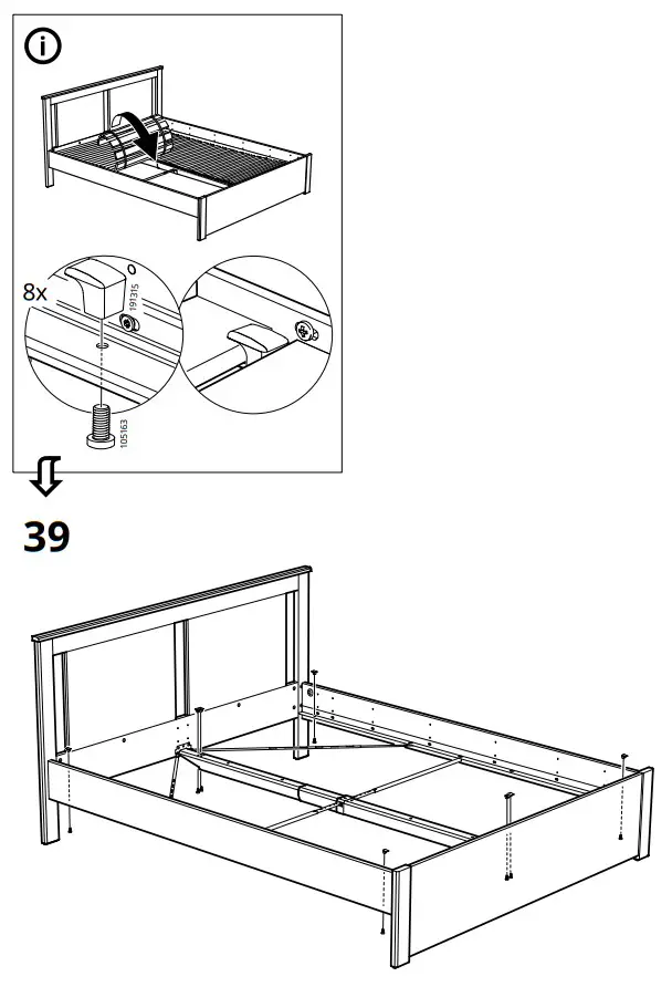IKEA SONGESAND Bed Frame - fig 27