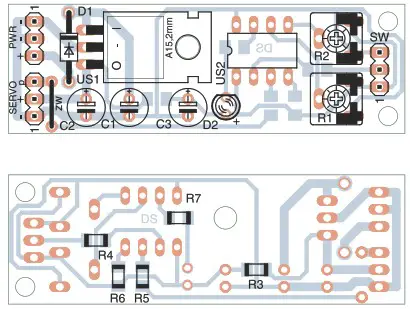 AVT 1605 Two State Servo Controller - Circuit description 2