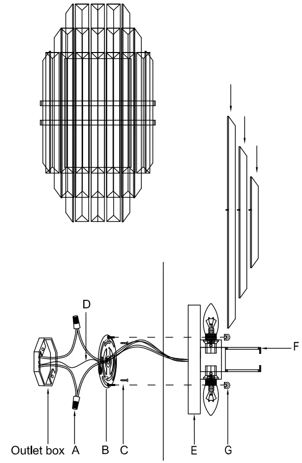CRYSTORAMA HAY 1402 PN Hayes 2 Light Polished Nickel Wall Mount - Part