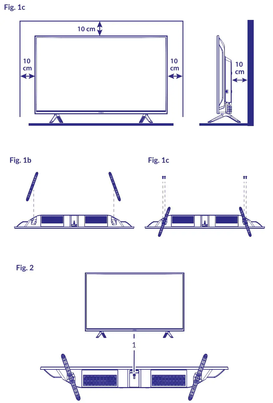 STRONG SRT 32HC4043 LED TV WITH DVB-T2 C S2 - figure 1