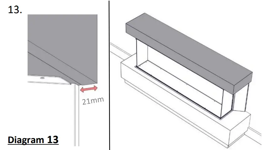 bemodern Arteon 10003SL Built In Electric Fireplace - Diagram 14