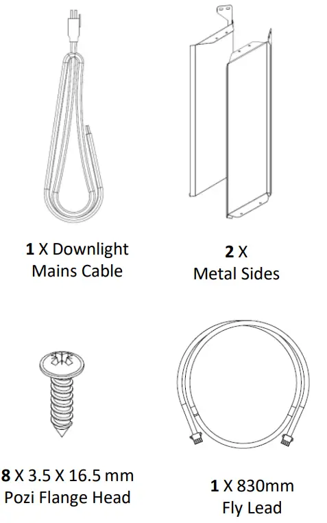 bemodern Arteon 10003SL Built In Electric Fireplace - Technical Specification 1
