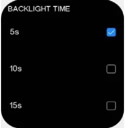 Shenzhen Pucheng Technology Co LTD SH09 Smartwatch - Backlight time