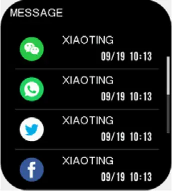 Shenzhen Pucheng Technology Co LTD SH09 Smartwatch - message