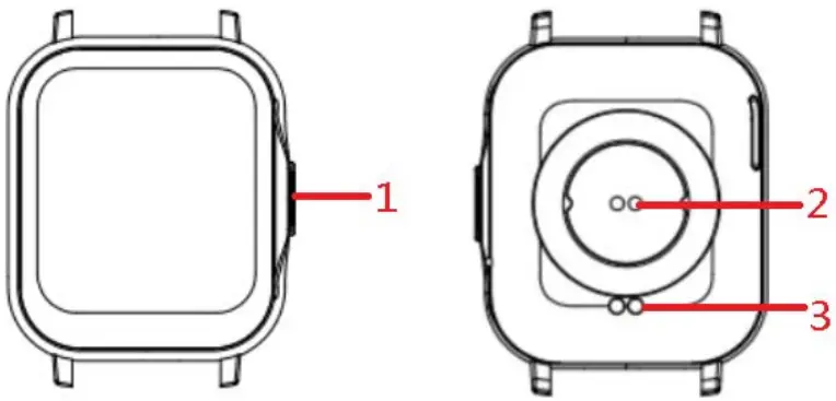 Shenzhen Pucheng Technology Co LTD SH09 Smartwatch - parts description