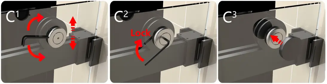 MCOCOD DSO1 Double Sliding Frameless Shower Door in Brushed - sliding glass