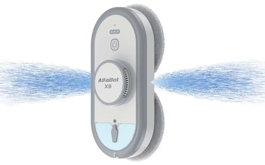 AlfaBot X8 Window Cleaning Robot With Double Sided Water Spray - Cover