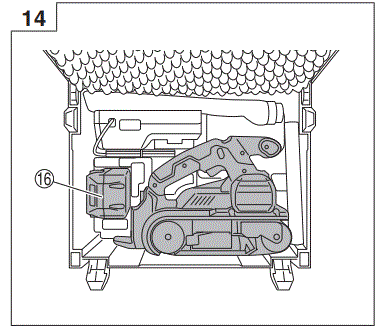 HIKOKI SB3608DA Cordless Brushless Belt Sander fig-14