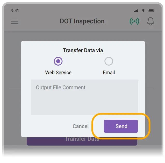 SHELD Device Ap - Tap Send