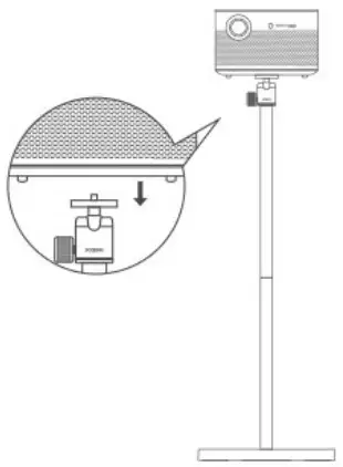 XGIMI X Floor Stand - gimbal nut