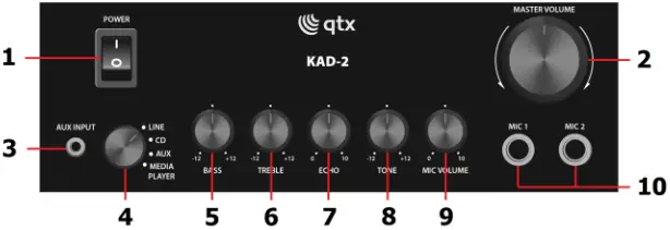 qtx 103.120UK KAD-2 Digital Stereo Amplifier A2