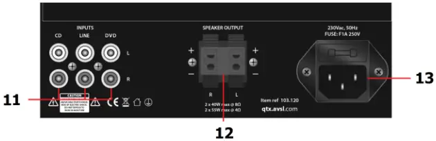qtx 103.120UK KAD-2 Digital Stereo Amplifier A3