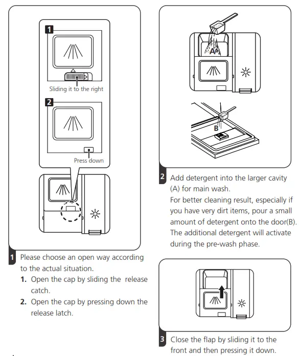 Hisense HSCE14FS 60cm Stainless Steel Freestanding Dishwasher - Dispenser