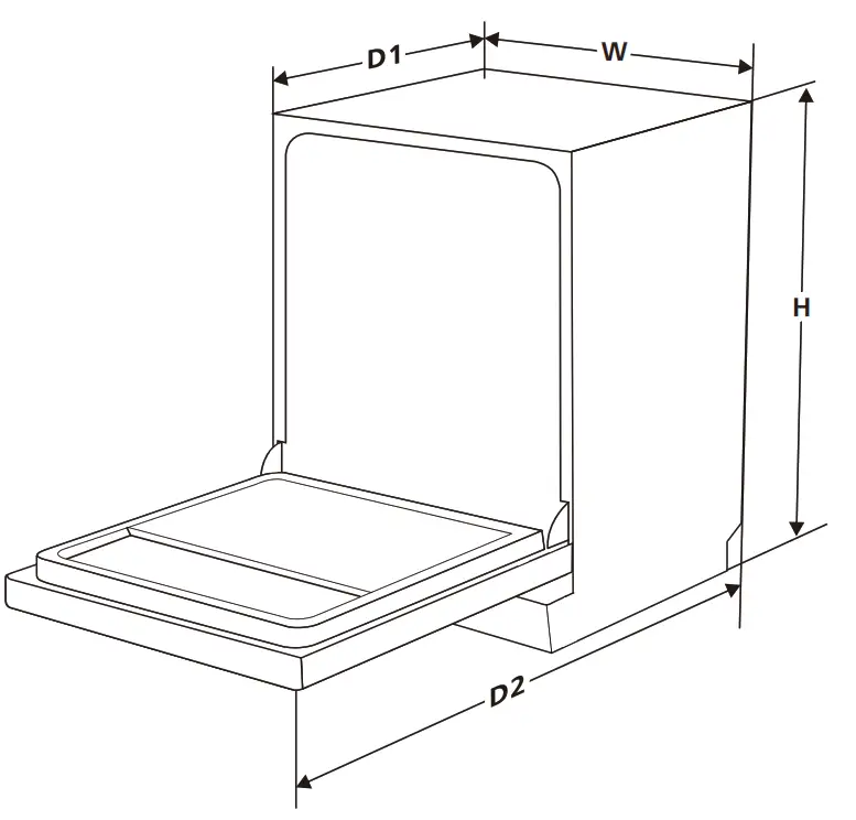 Hisense HSCE14FS 60cm Stainless Steel Freestanding Dishwasher - INFORMATION