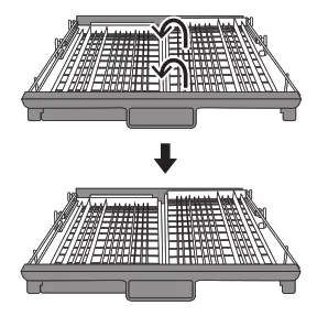 Hisense HSCE14FS 60cm Stainless Steel Freestanding Dishwasher - Rack