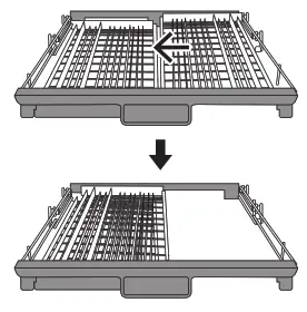Hisense HSCE14FS 60cm Stainless Steel Freestanding Dishwasher - overlapping