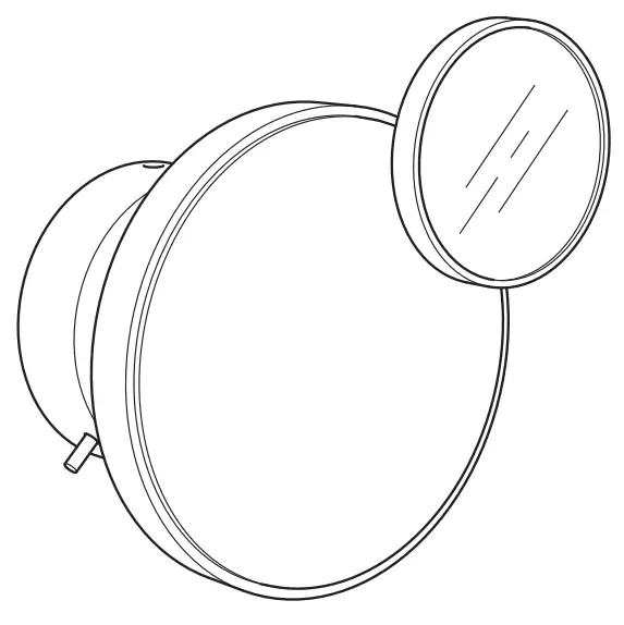 IKEA KABOMBA LED Wall Lamp with Mirror-