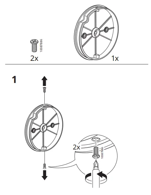 IKEA KABOMBA LED Wall Lamp with Mirror - Figer1