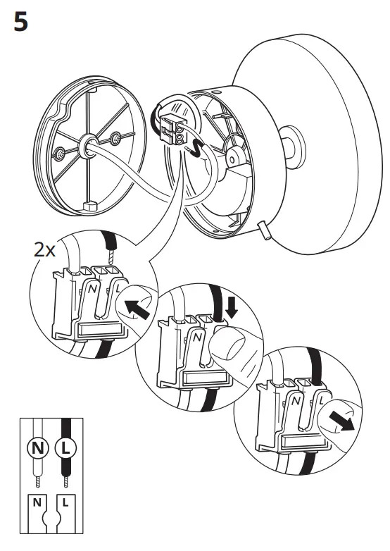 IKEA KABOMBA LED Wall Lamp with Mirror - Figer5