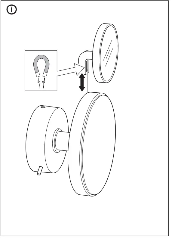 IKEA KABOMBA LED Wall Lamp with Mirror - Figer8