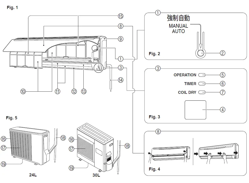 Fujitsu-Air-Conditioner-Remote-Buttons-and-Functions-FIG-1
