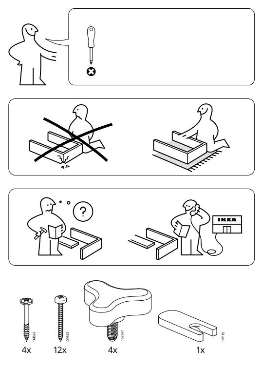 IKEA PÅHL Underframe Desk - Fig