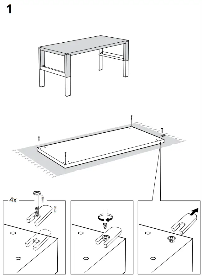 IKEA PÅHL Underframe Desk - Fig1
