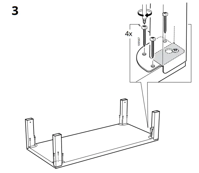 IKEA PÅHL Underframe Desk - Fig3