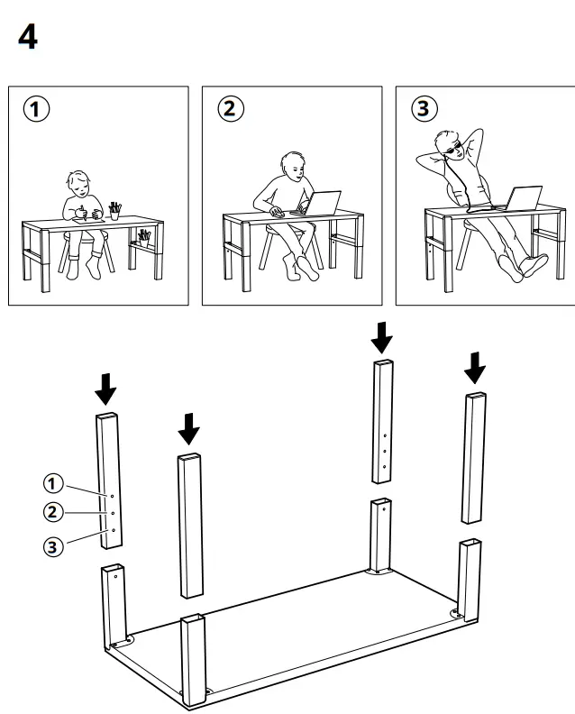 IKEA PÅHL Underframe Desk - Fig4