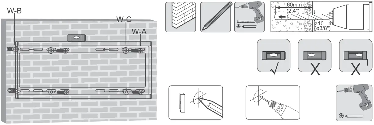 SCHWAIGER LWHF 8035 Mount - Concrete Mounting