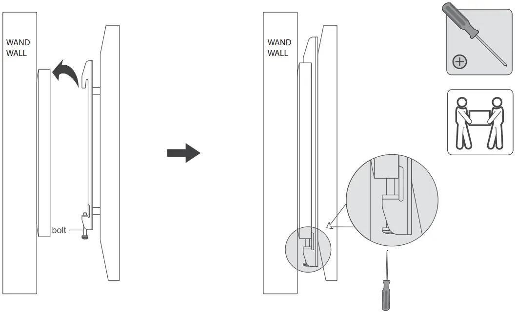 SCHWAIGER LWHF 8035 Mount - wall plate