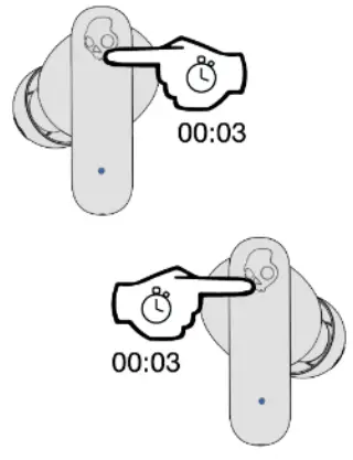 Skullcandy Smokin' Buds Bluetooth Earbuds with Microphone - Pairing Mode