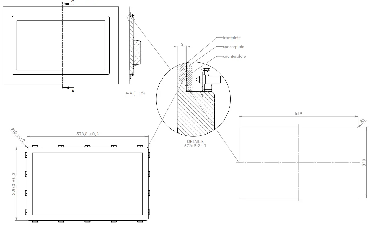 PA10010883 Touch Industrial Open Frame 21.5 2
