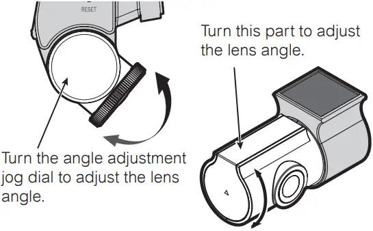 Pioneer VREC Z710DH 1080p HD Dash Camera - Adjust the angle