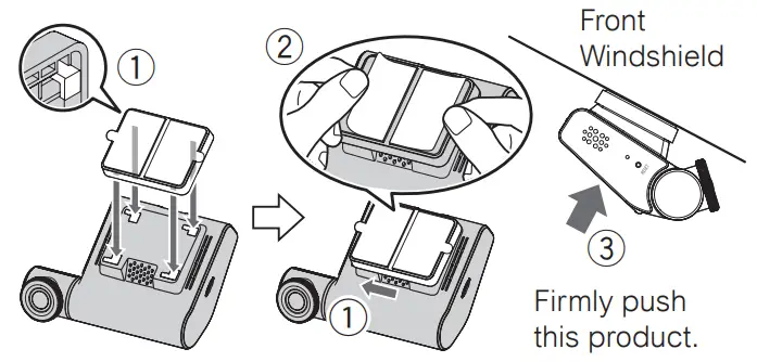 Pioneer VREC Z710DH 1080p HD Dash Camera - windshield