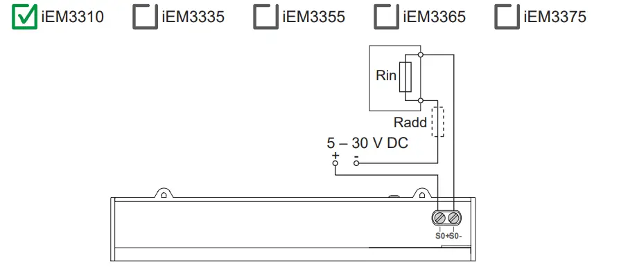 Schneider Electric A9MEM3355 iEM3355 Energy Meter - Digital input 2