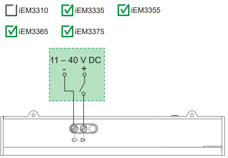 Schneider Electric A9MEM3355 iEM3355 Energy Meter - Digital input