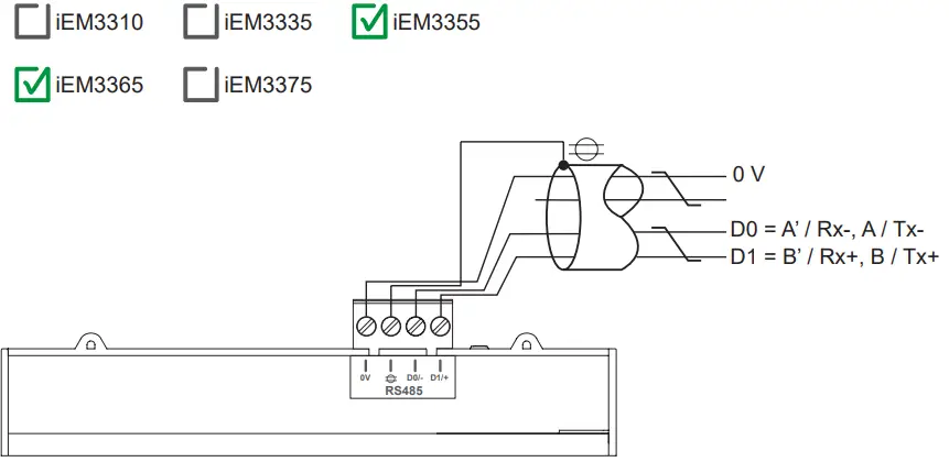 Schneider Electric A9MEM3355 iEM3355 Energy Meter - Modbus